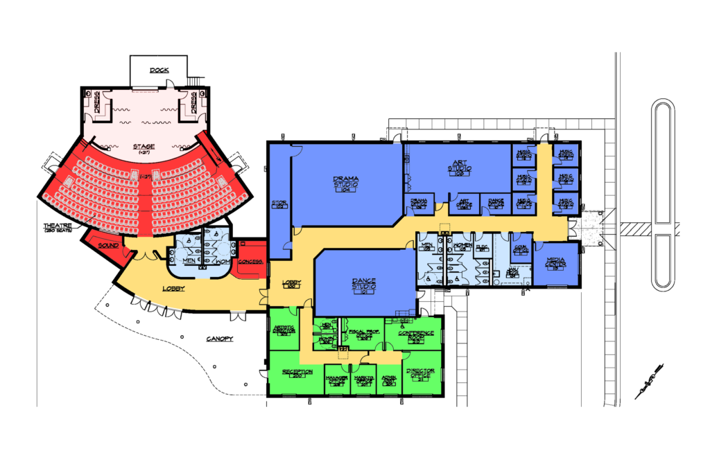 Augusta Mini Theatre - Phase 2 Theater Addition Study | 2KM Architects